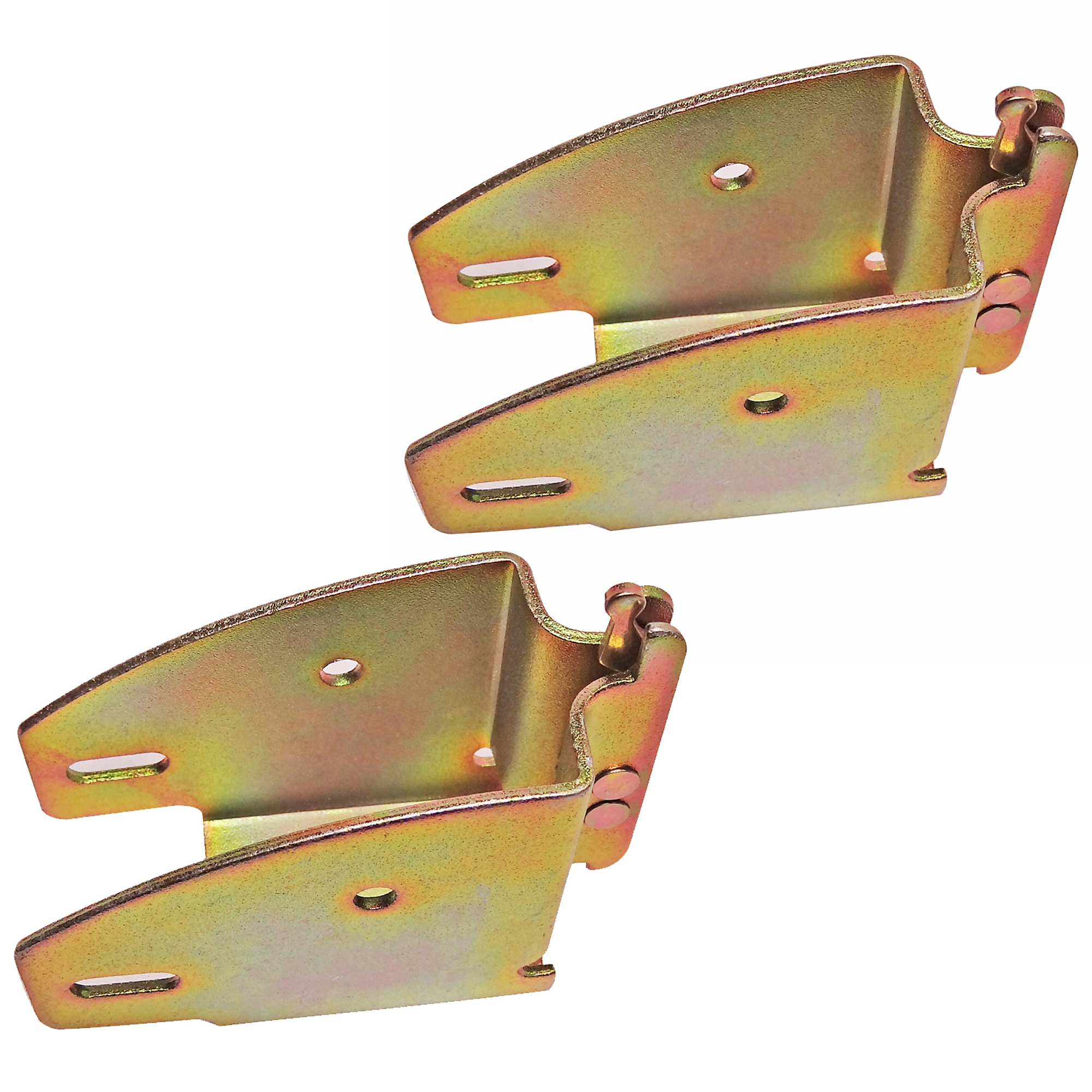 Snap-Loc E-Track Wood Beam End Socket - 2-Pc., Heavy-Duty Steel, Zinc-Plated, 700-Lb. Breaking Strength, Model# SLAEWESI2